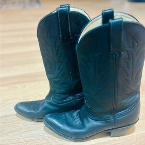Black Durango Cowboy Western Leather Boots Sz 7.5 men’s
